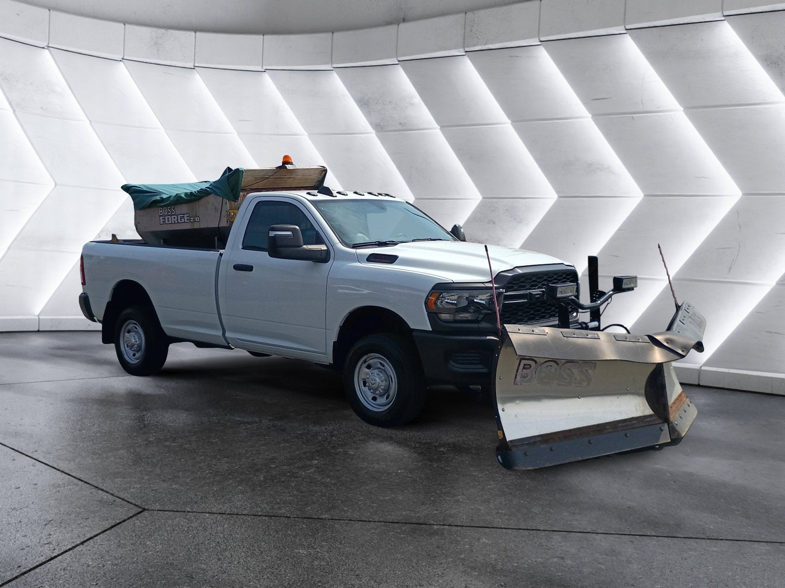 2024 RAM 2500 Tradesman 9'2 Boss V-Plow Stainless Boss Sander