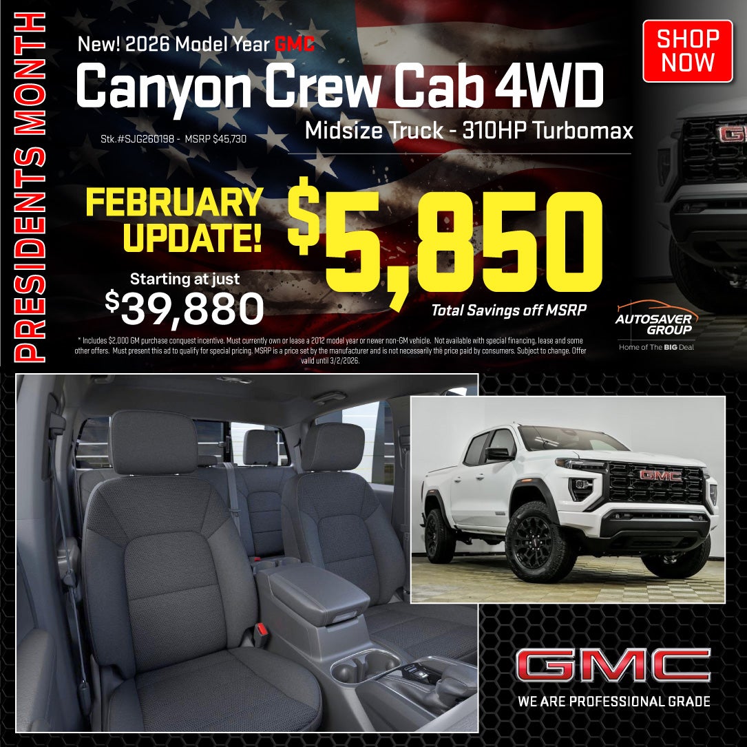 SHOP NEW GMC CANYON